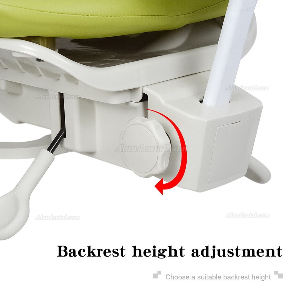 QIYUAN QY-MDS-E3 Dental Microscope Operator Stool Ergonomic Dentist Stool PU Leather Dynamic Seat